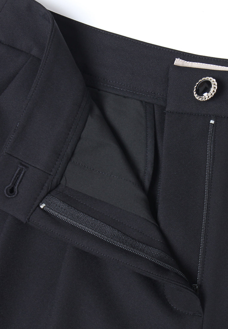 Élan High-Waist Pleated Trousers