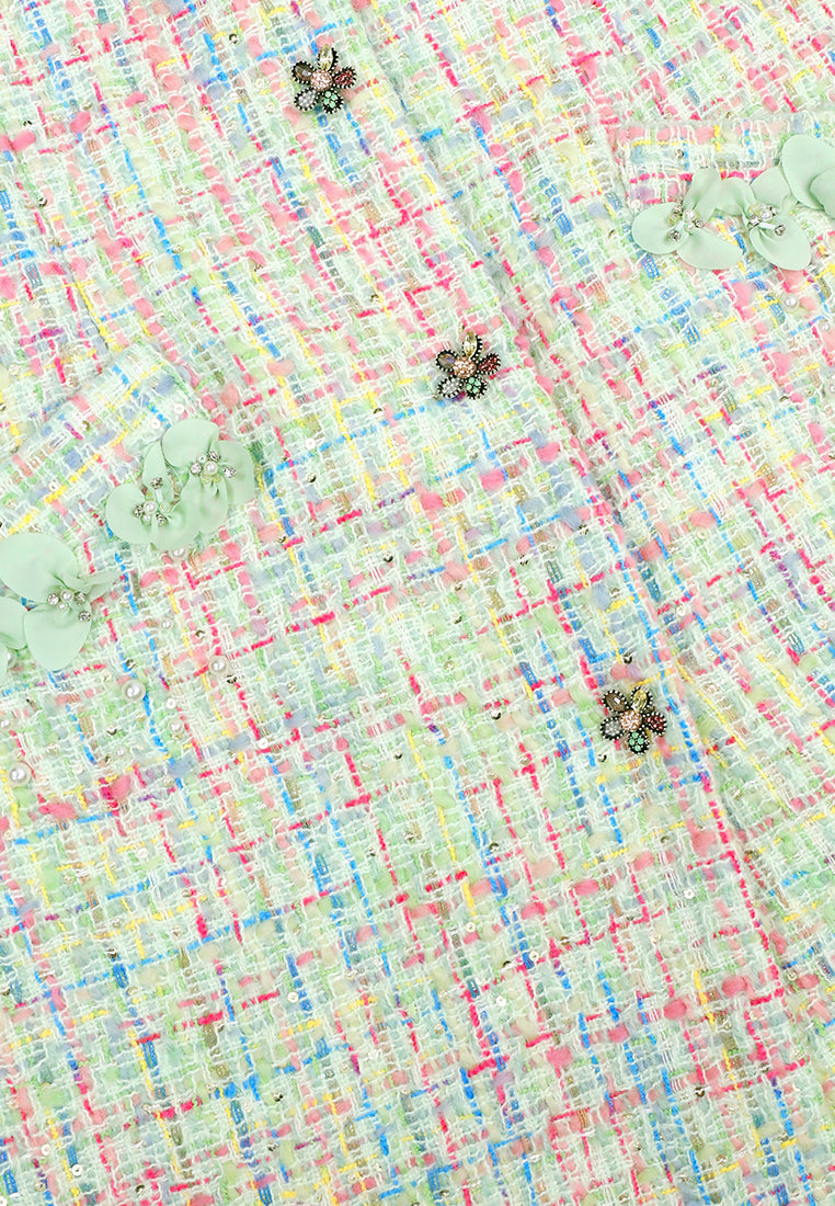 Pastel Tweed Mélodie Coat