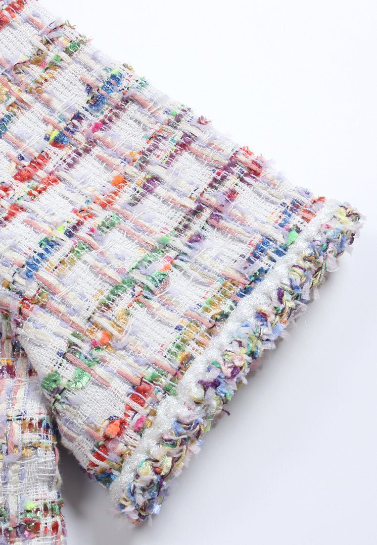 Chromatic Weave Tweed Jacket