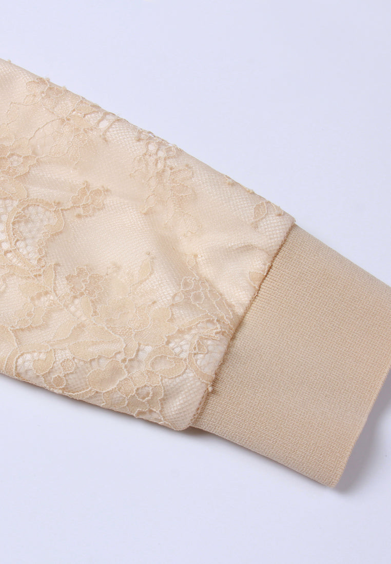 Panelled Mesh Lace Sweatshirt