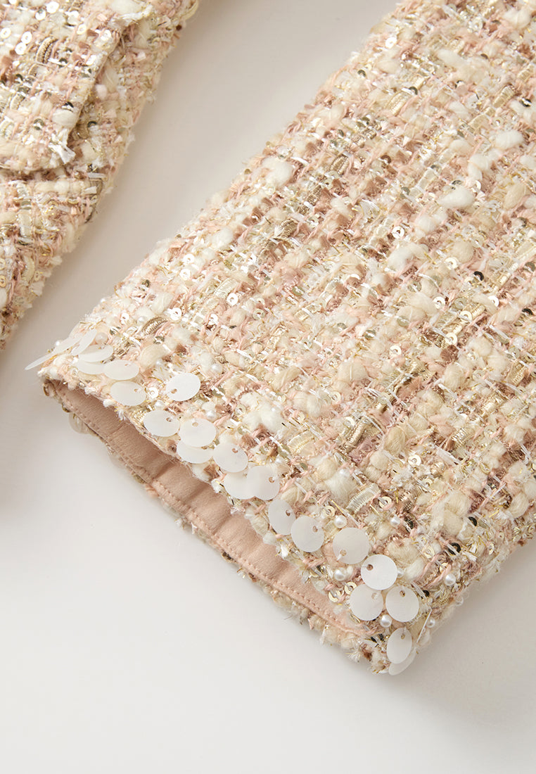 Flap-pocket Lurex Tweed Jacket