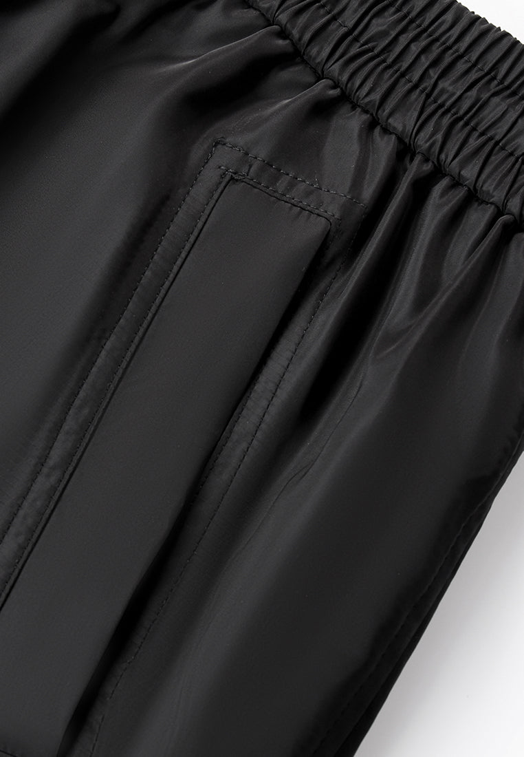 Noir Élégance Utility Skirt