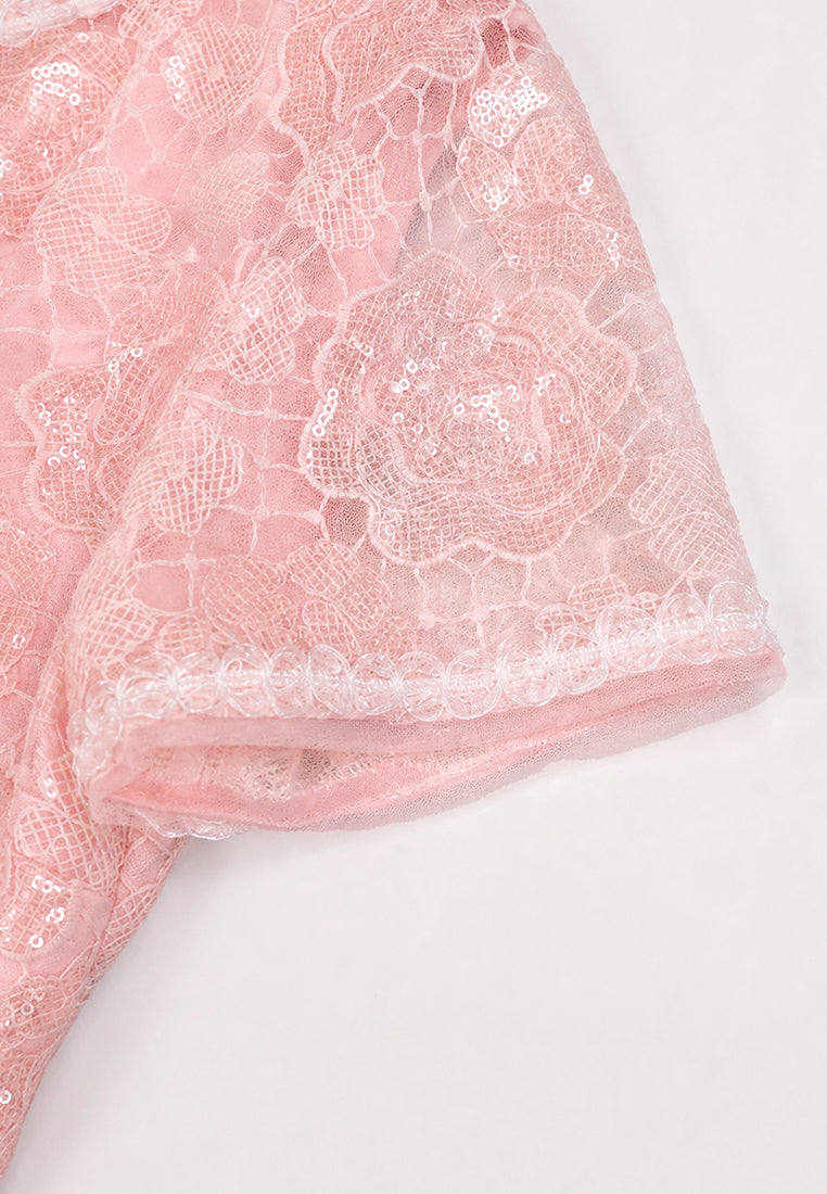 Rosé Florale Rhapsodie Dress
