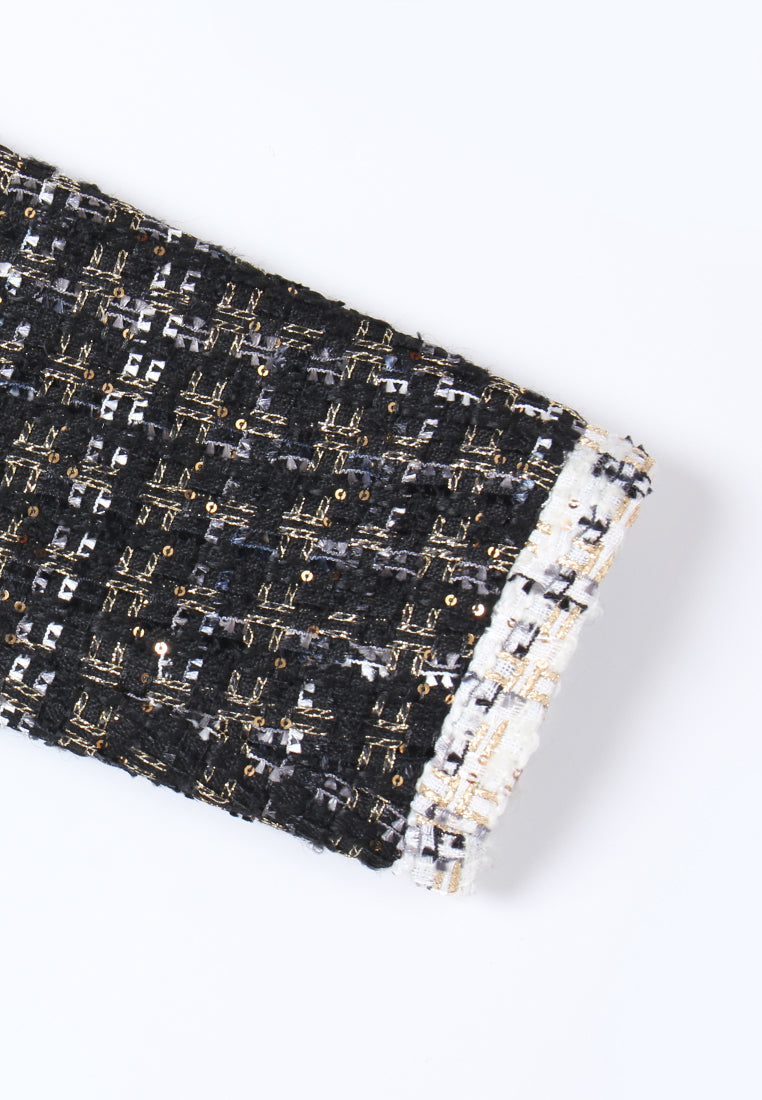 Bijou Bow Trim Tweed Jacket