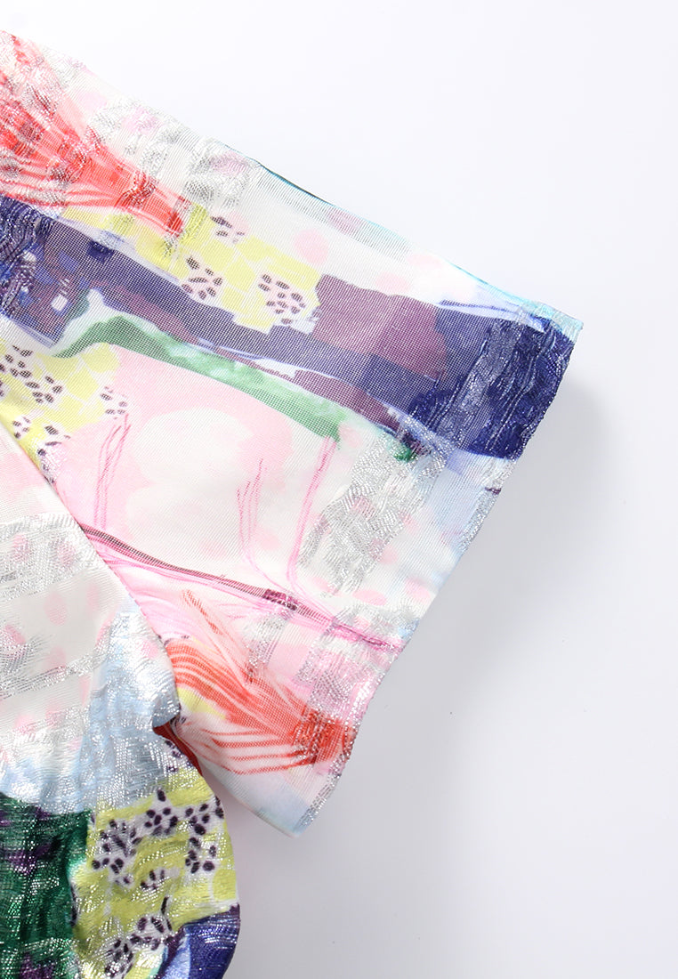 Impressionist Floral Dress