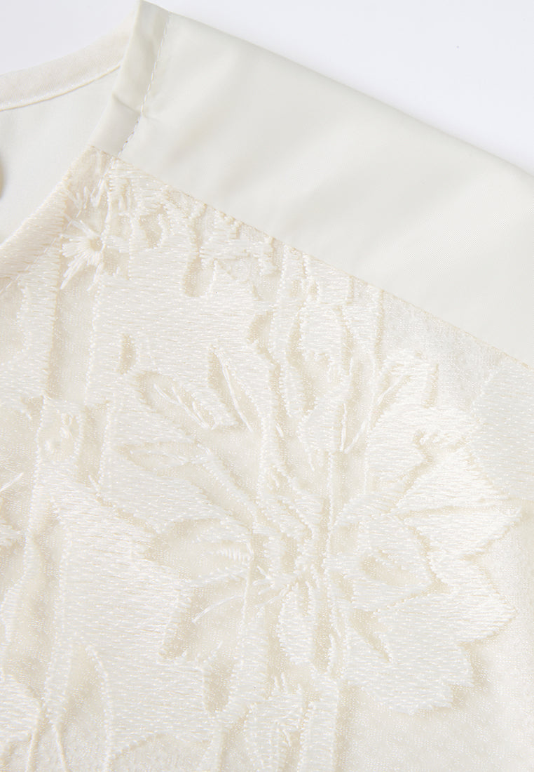 Engrave-effect Jacquard Midi Dress