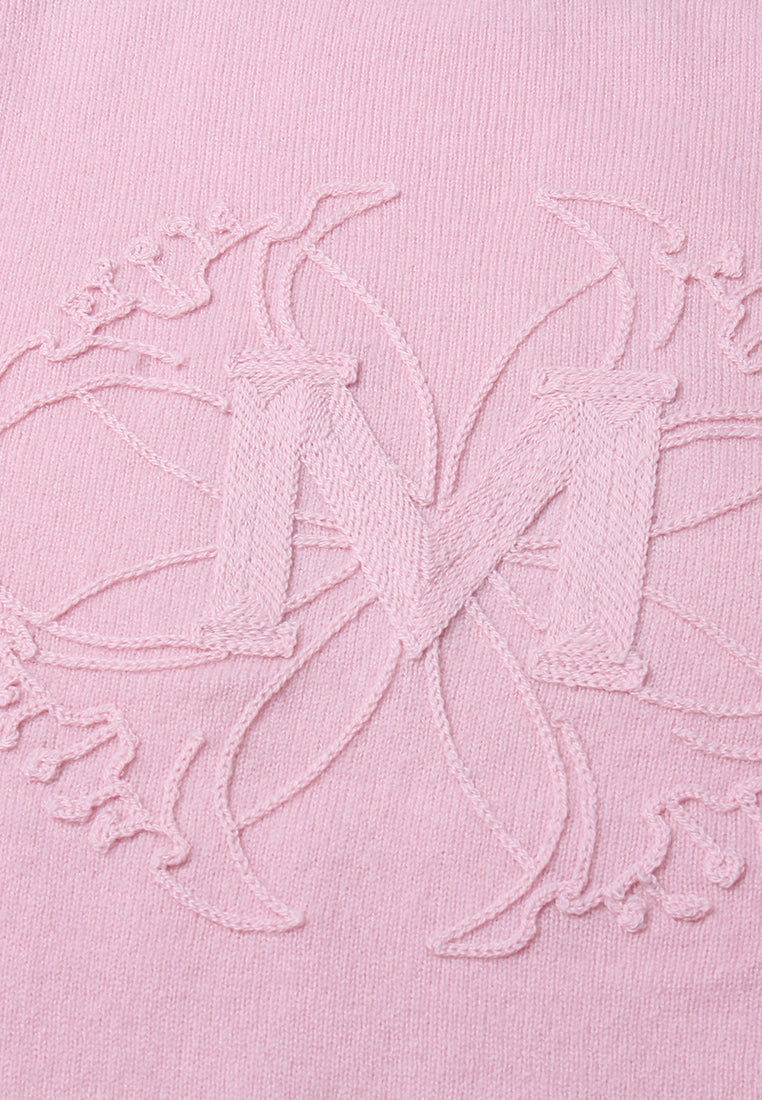 Emblem Embossed Knit Sweater
