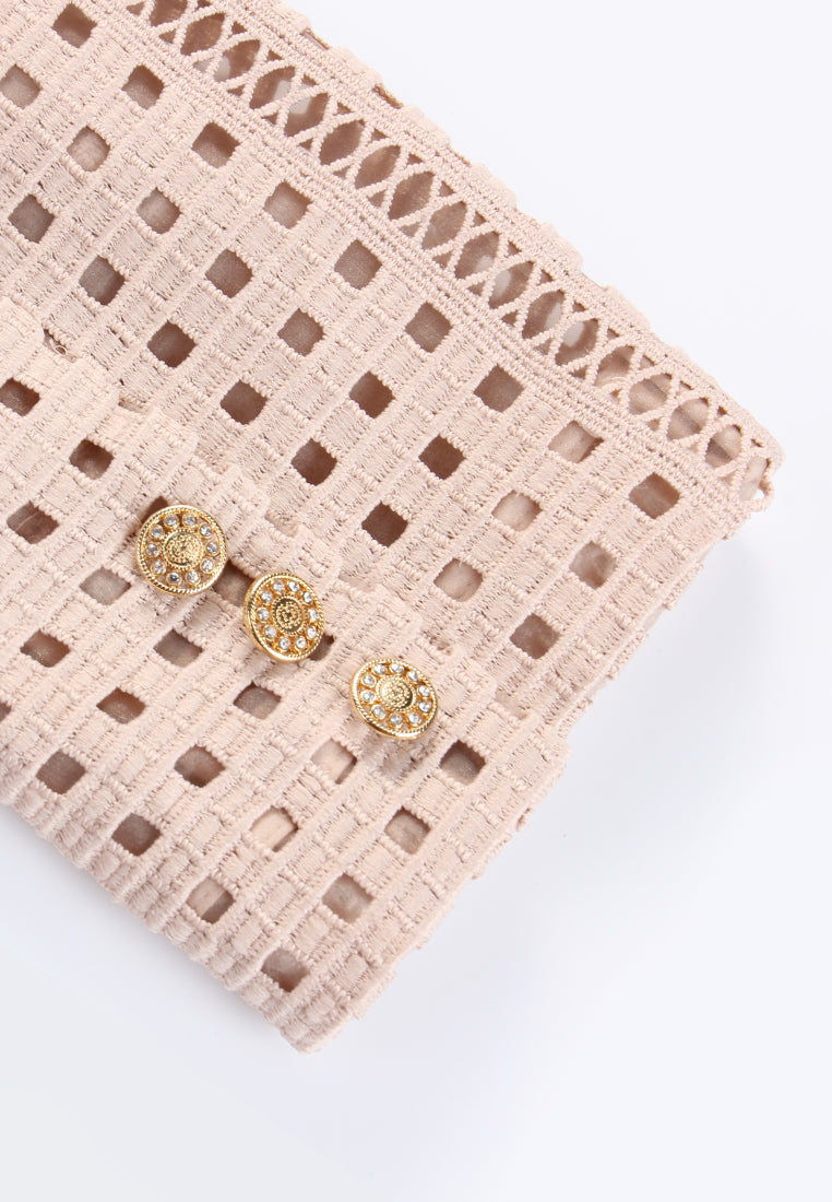 Beige Dentelle Fleuris Jacket