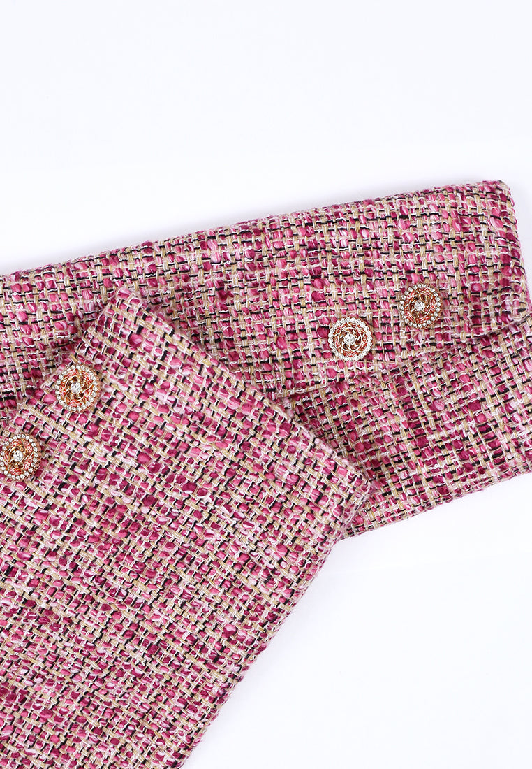 Rose Tweed Fleur Bijou Jacket