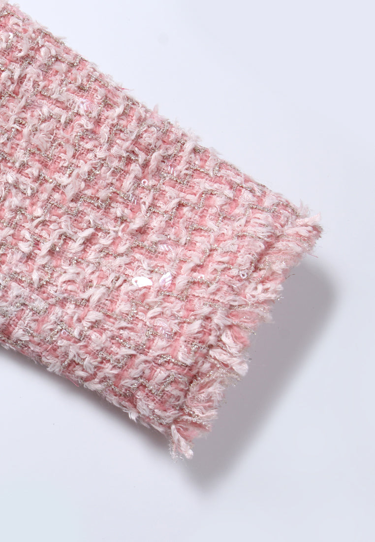 Fleur-Embellished Tweed Jacket