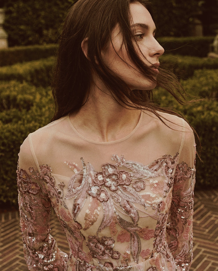 Rose Jardin Embroidered Dress