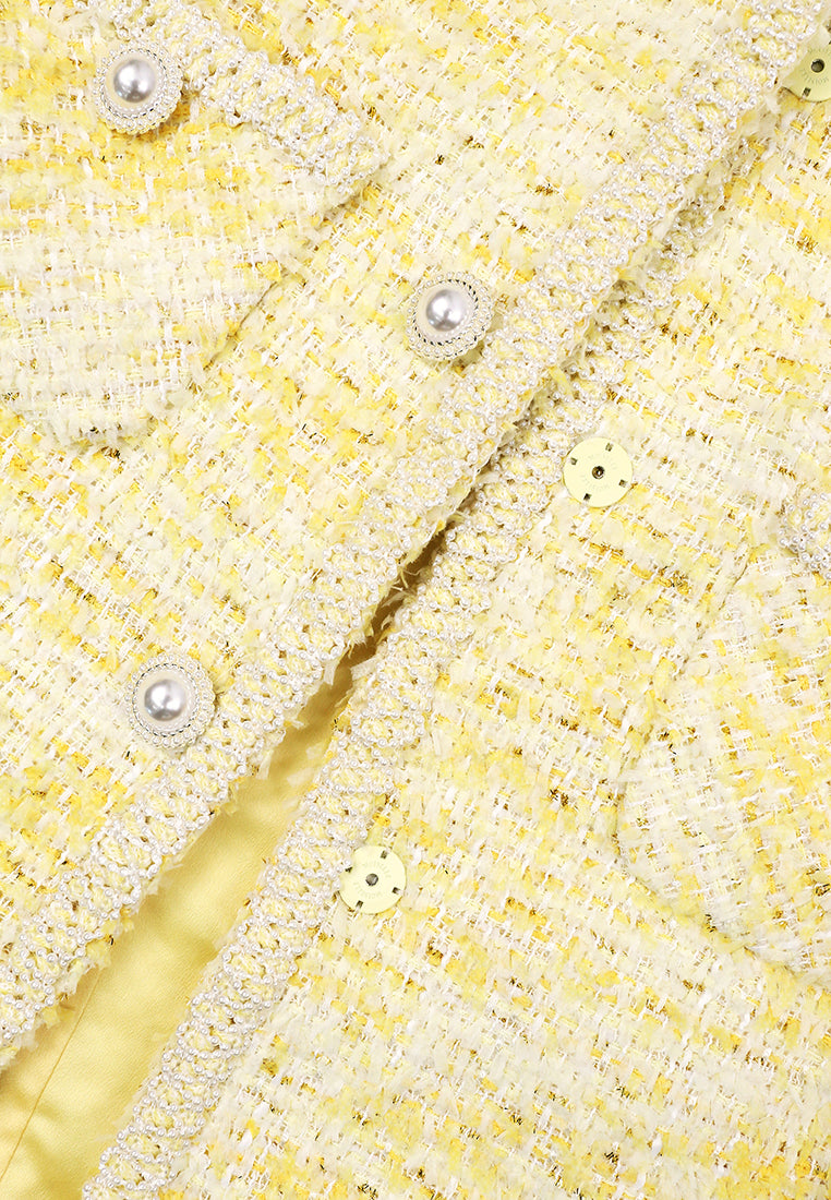 Jaune Tweed Perlé Jacket