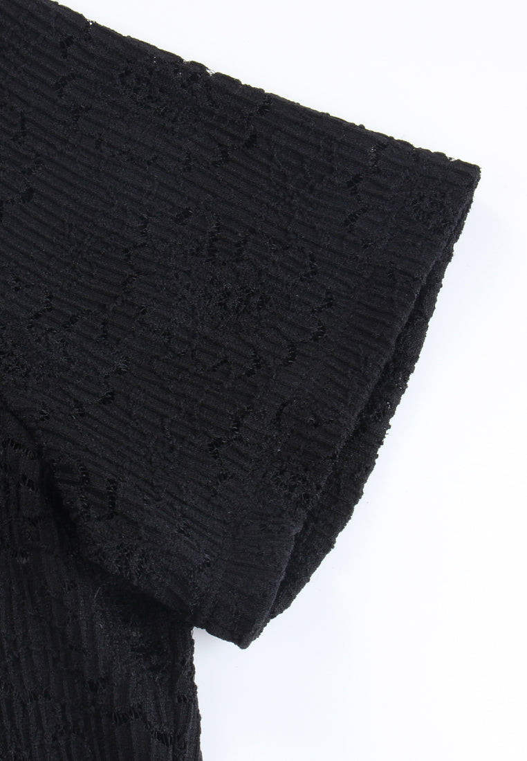 Fleur Stretched Ribbed Top