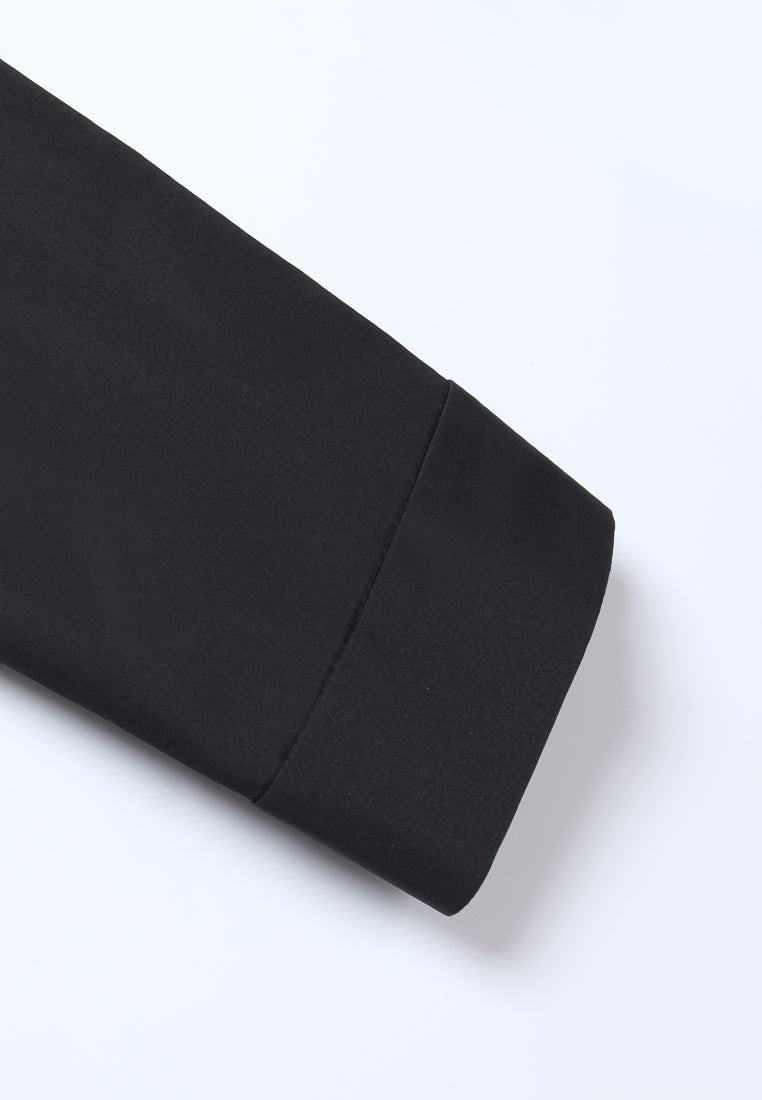 Jeweled Noir Buttoned Jacket