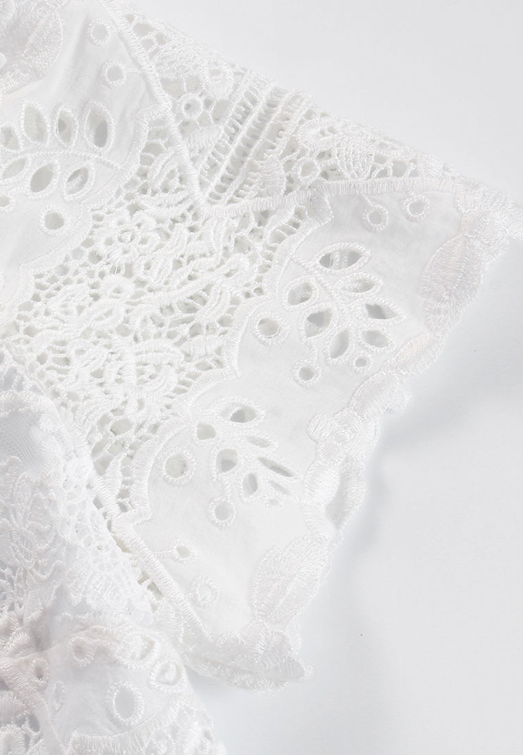Ivory Dentelle Fleuris Dress