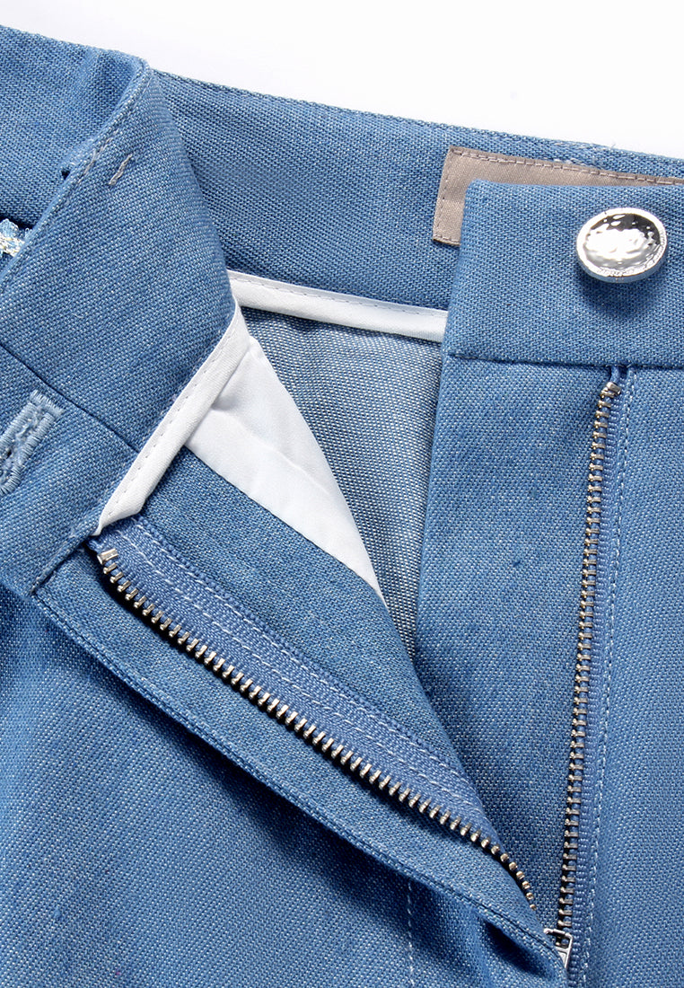 Ornate Pocket Cargo Jeans