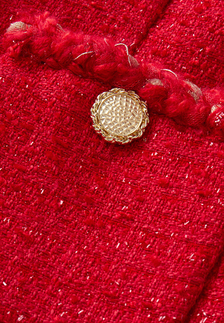Patch-pocket Tweed Jacket