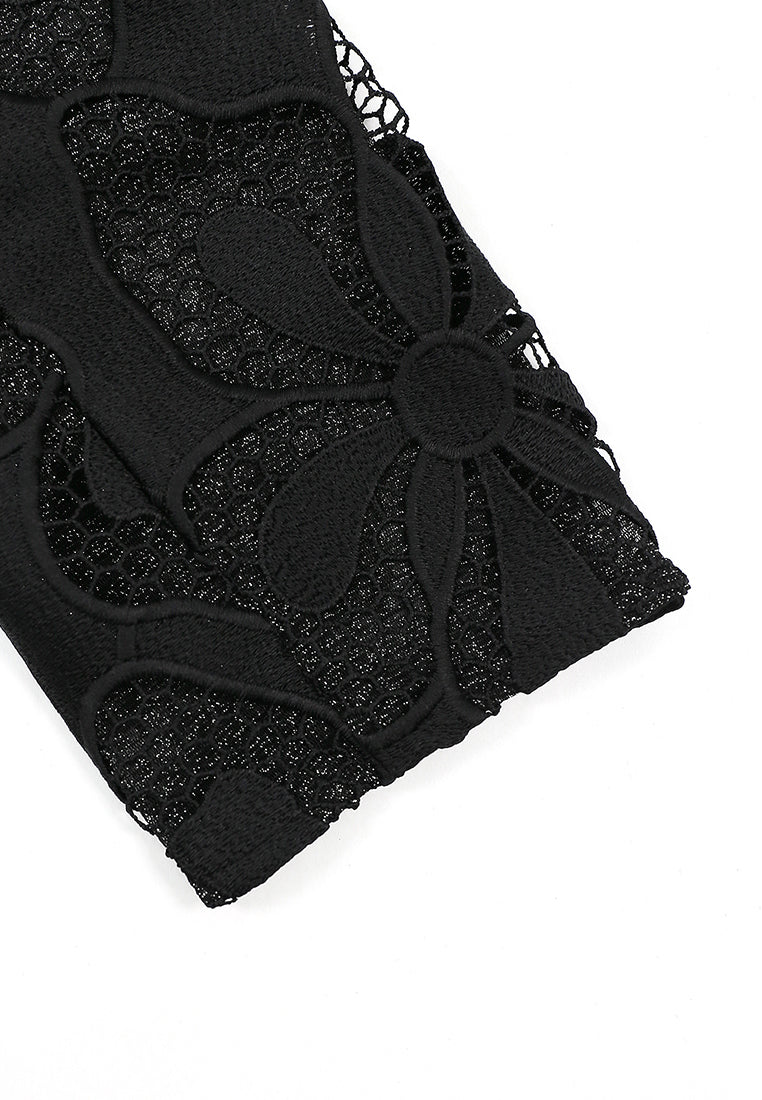 Noir Jardin Couture Lace Jacket