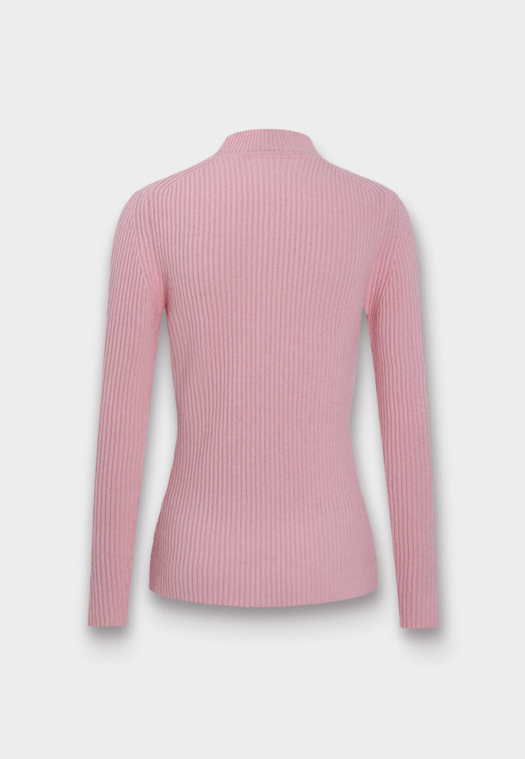 Broderie Fleurie Ribbed Knit Top
