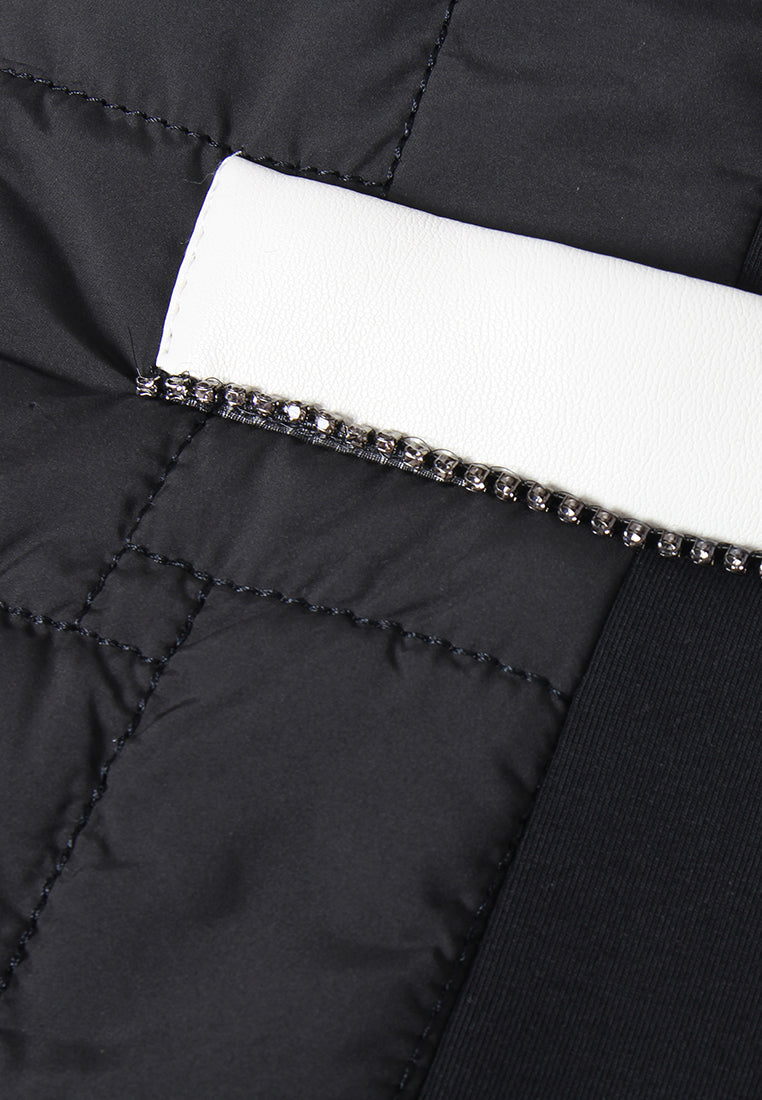 Obsidienne Matelassé Contrast Vest