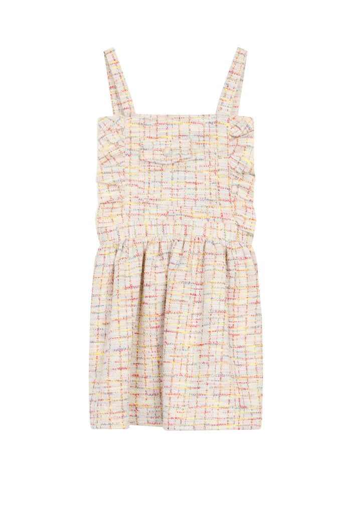 Pastel Jardin Tweed Pinafore Dress