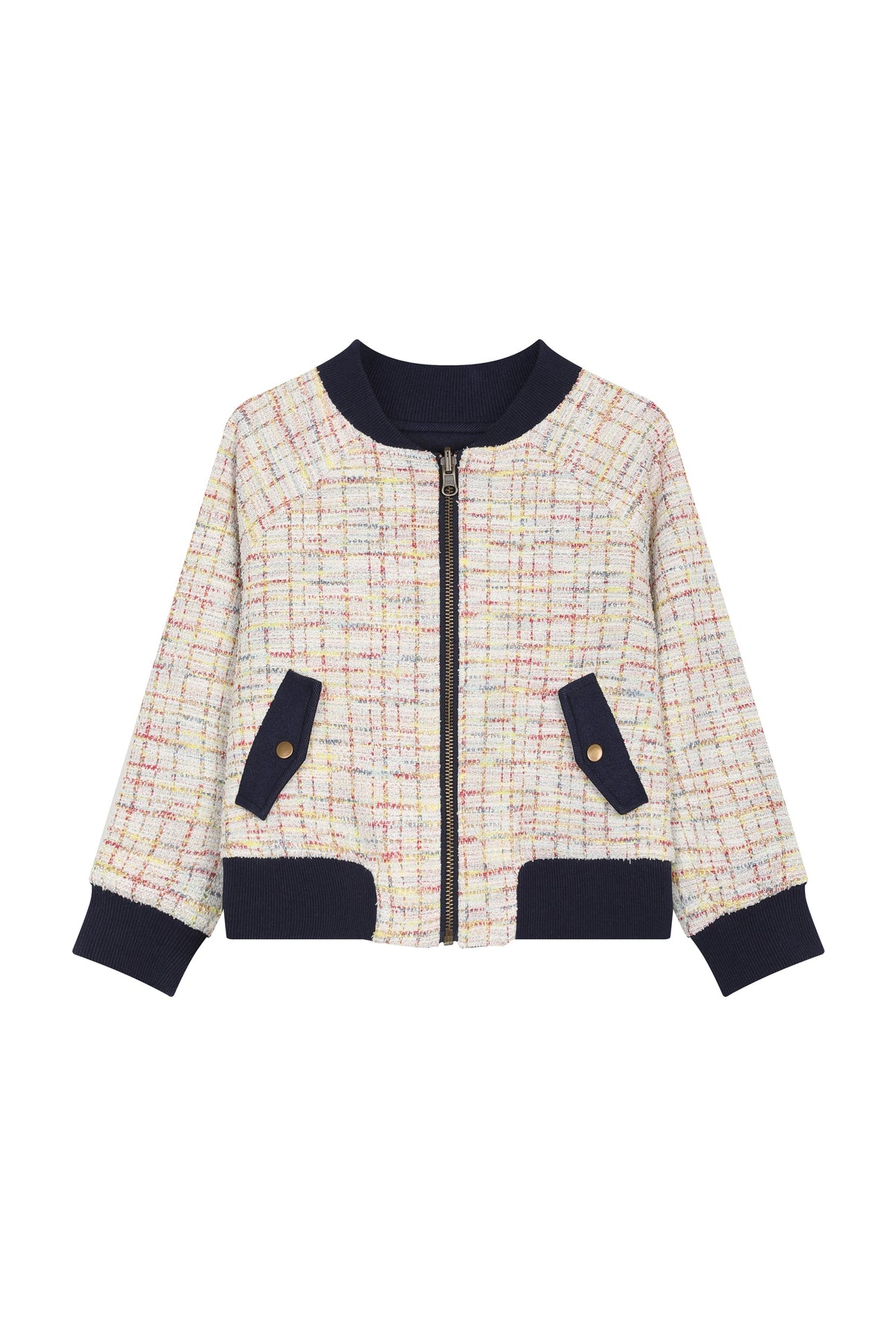 Riviera Tweed Bomber Jacket