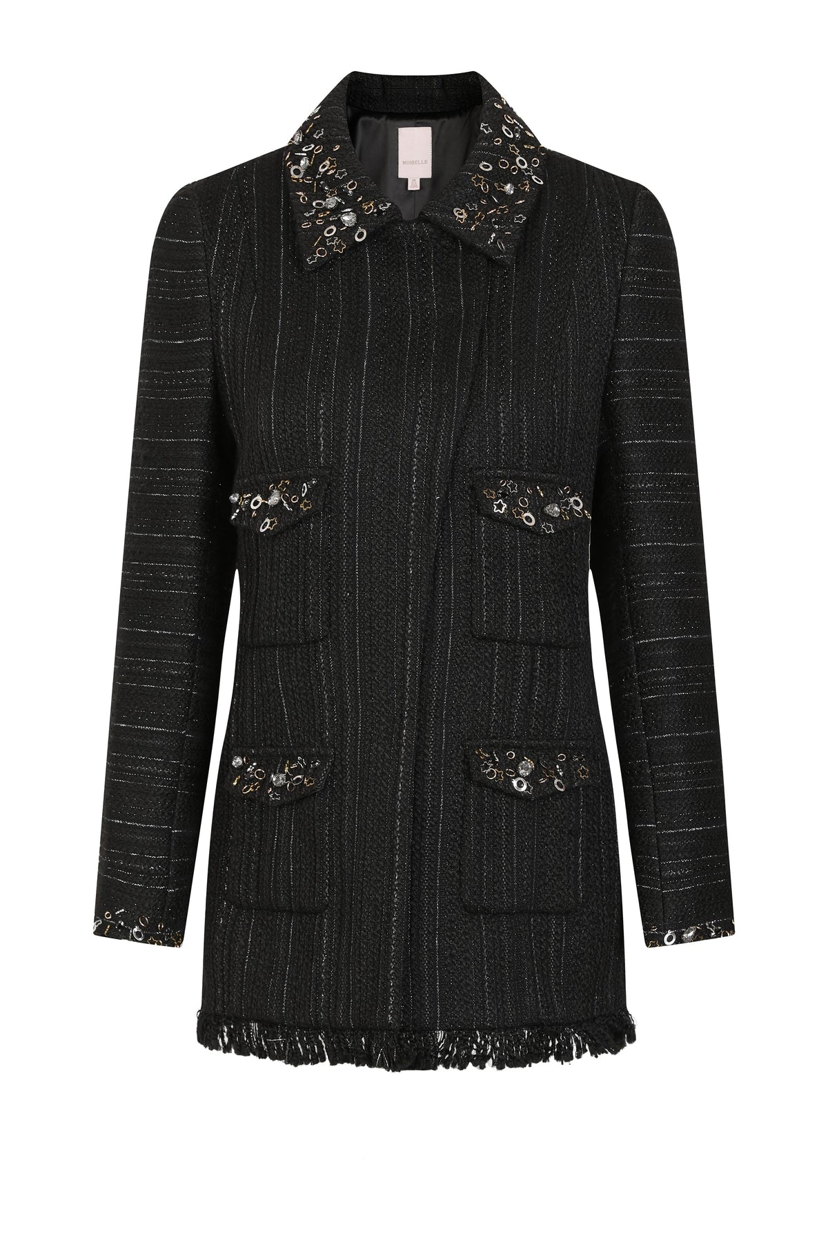 Noir Tweed Paillette Jacket