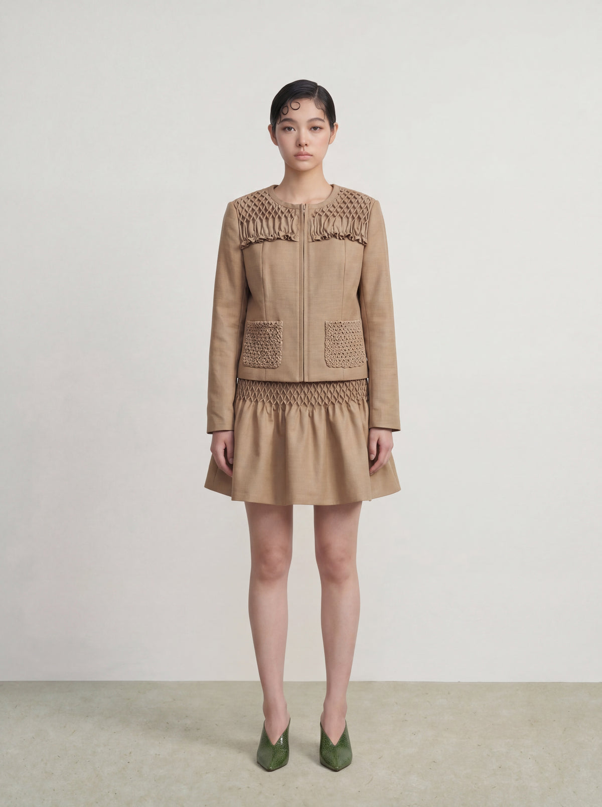Sable Texturé Pocket Jacket
