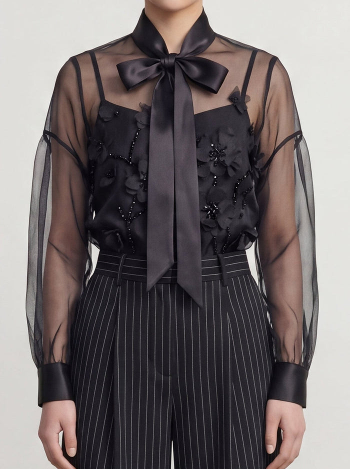 Nocturne Élégance Blouse