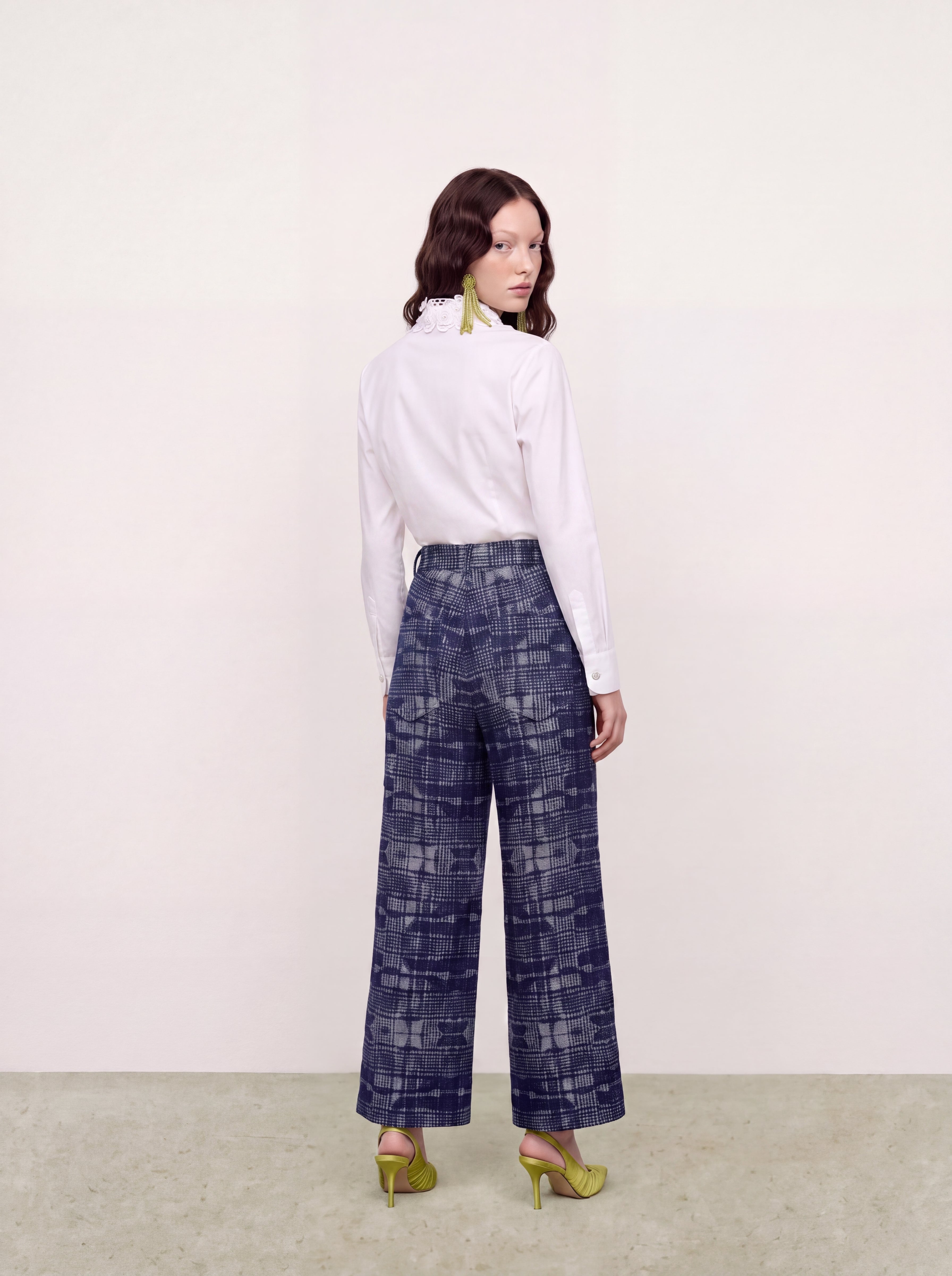 Blanc Dentelle Fleurie Blouse