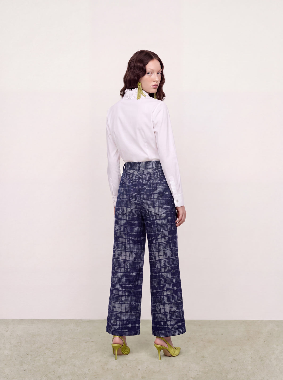 Blanc Dentelle Fleurie Blouse