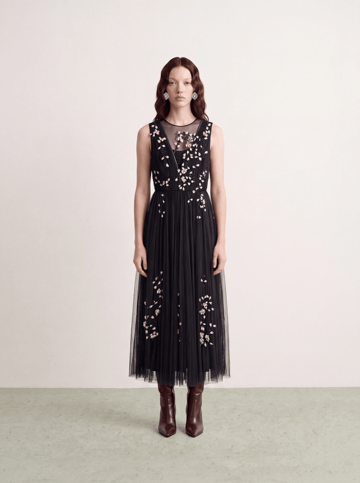 Noir Florale Sérénité Gown