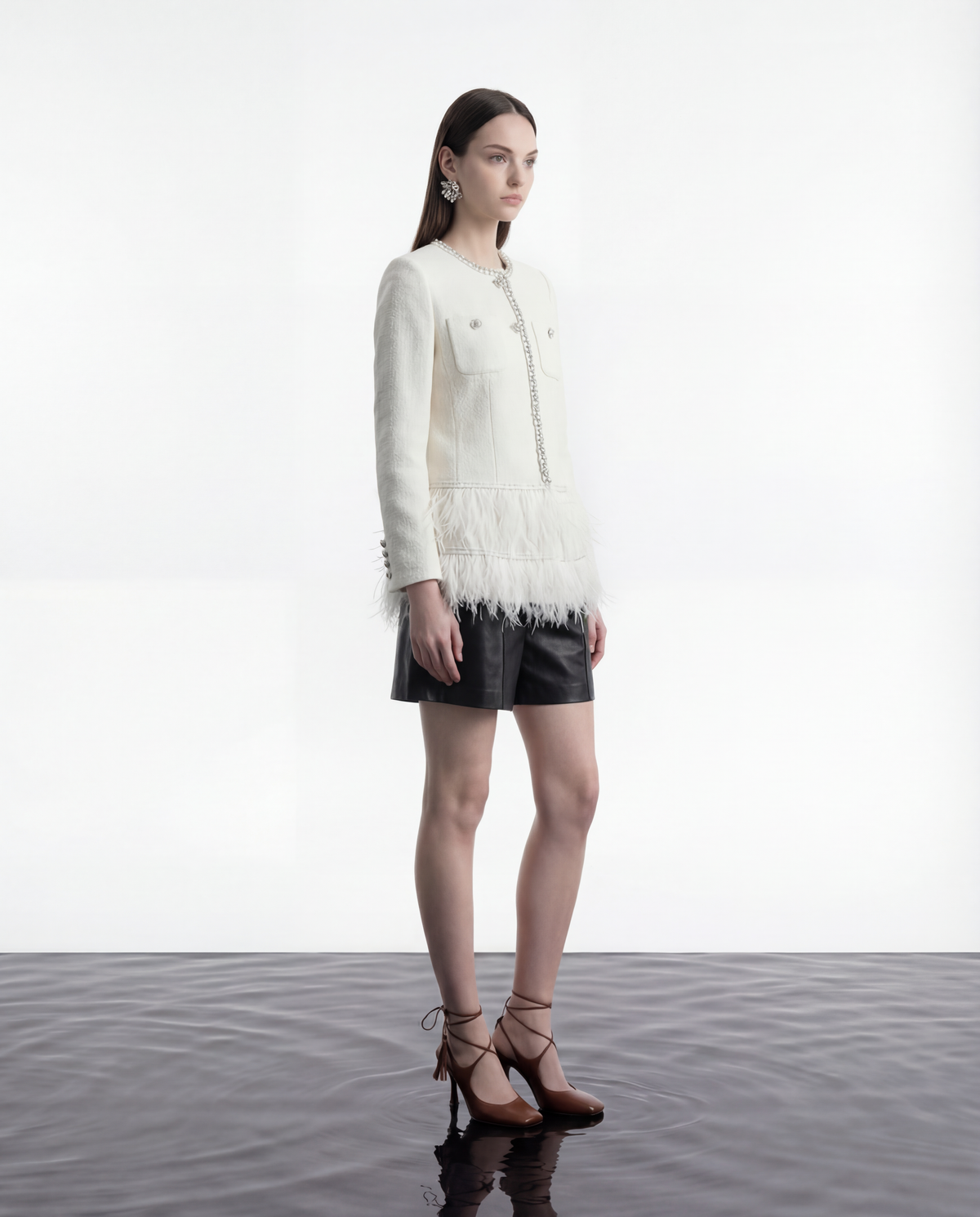 Plume Bijou Feather Jacket