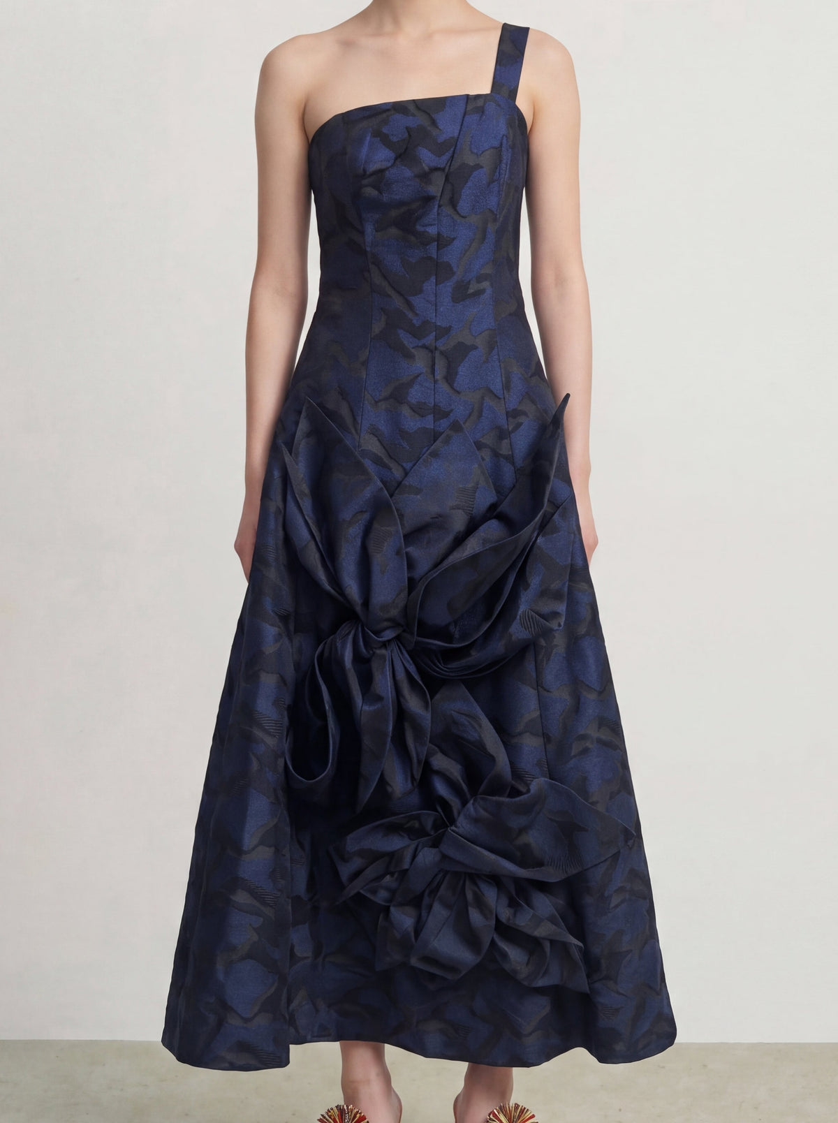 Bleu Sculpture Fleur Dress