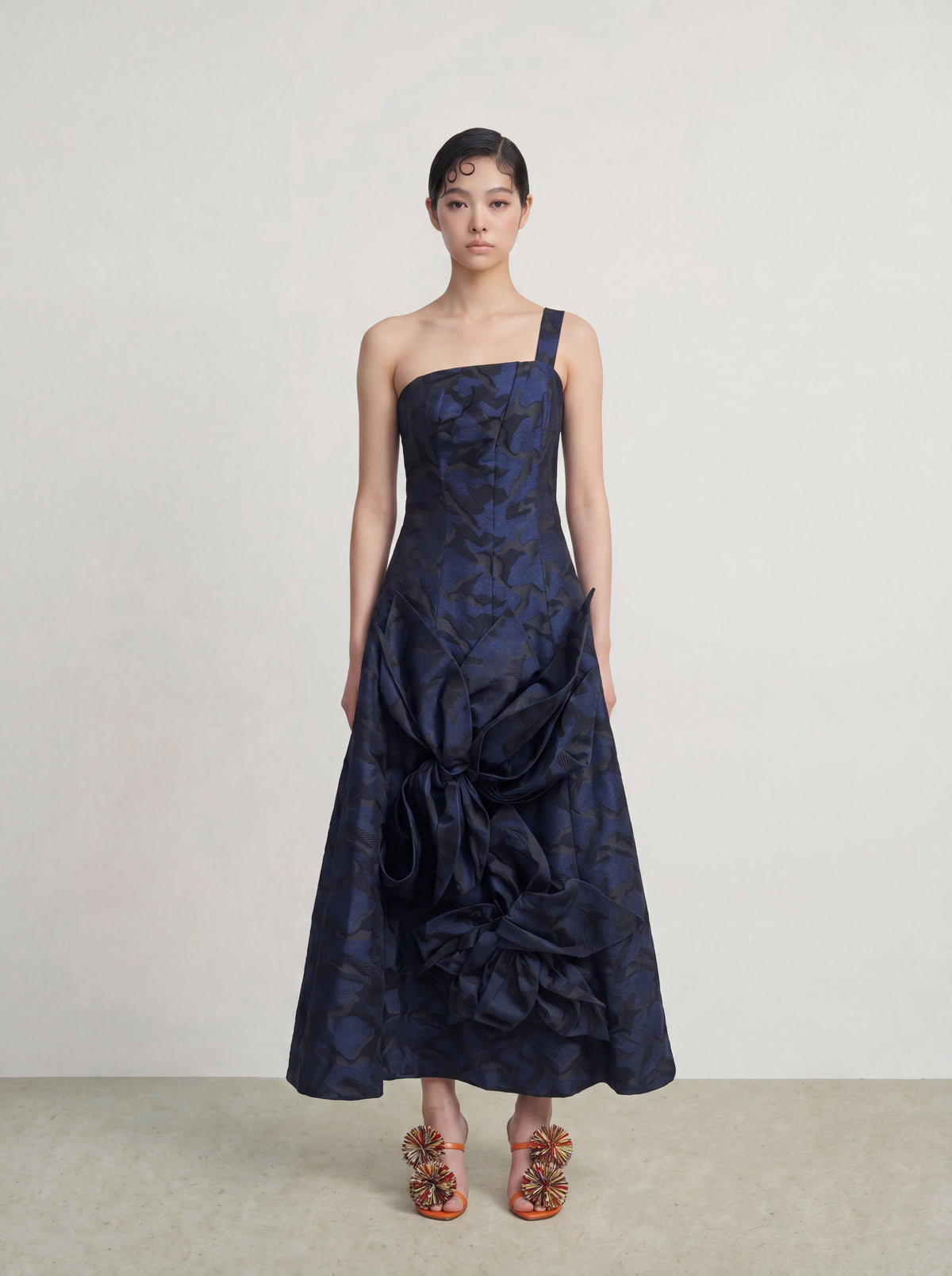 Bleu Sculpture Fleur Dress