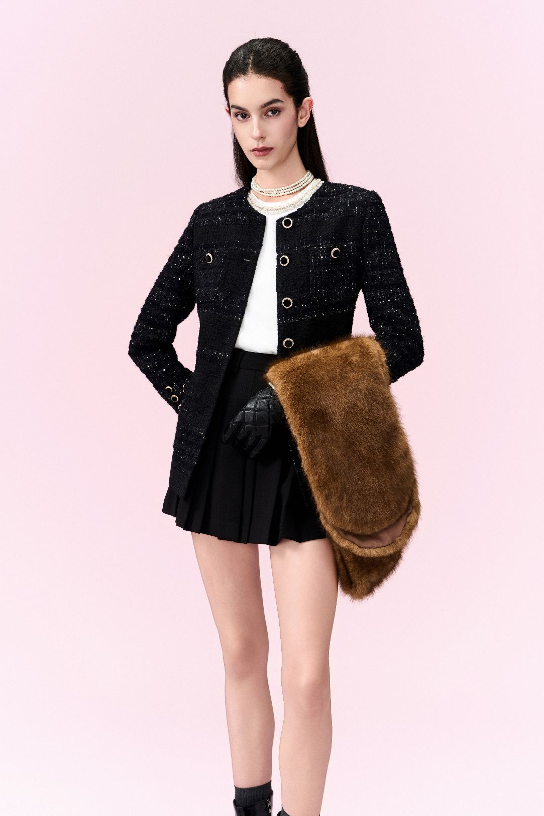 Bijou Grommet Tweed Jacket