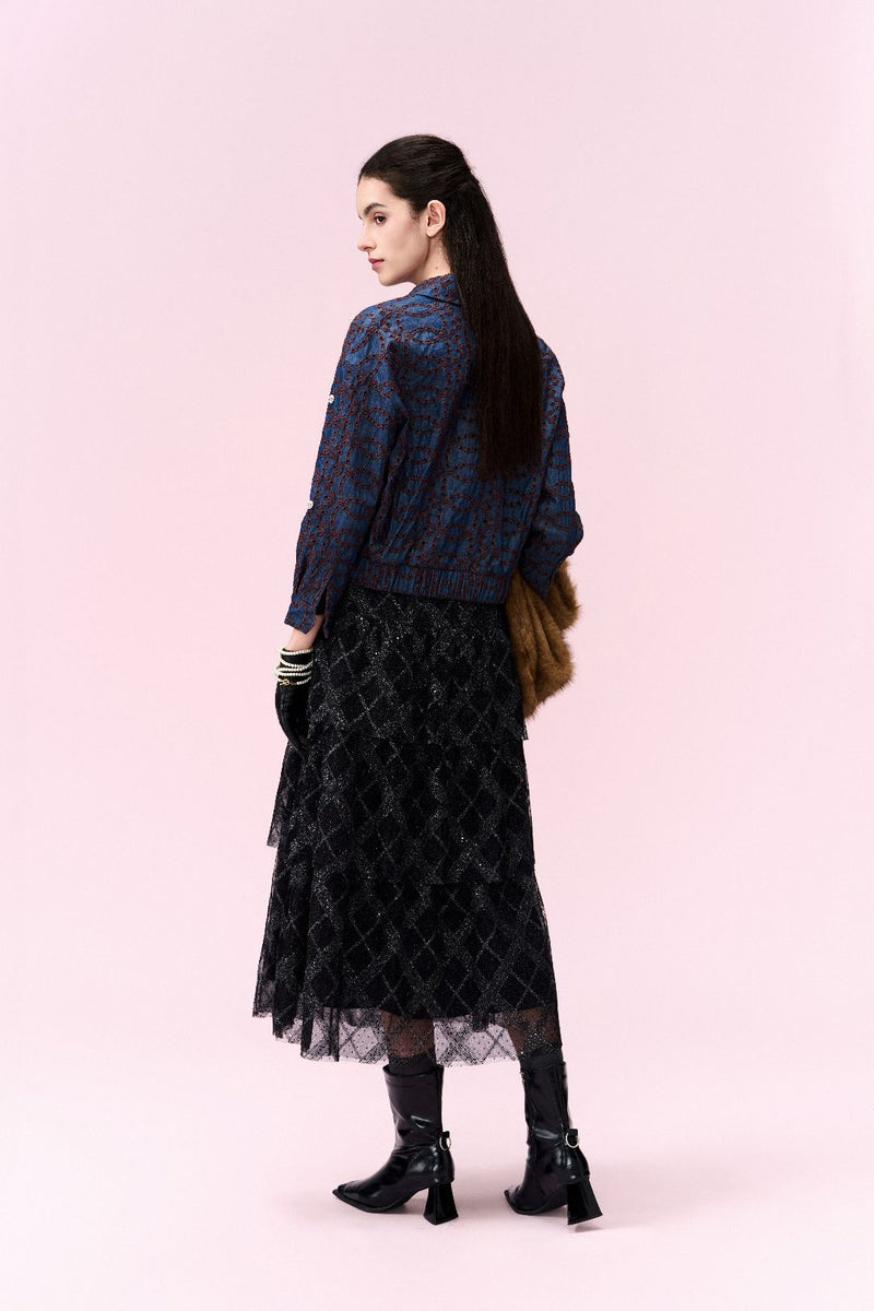 Scallop Hollow-Carved Jacket