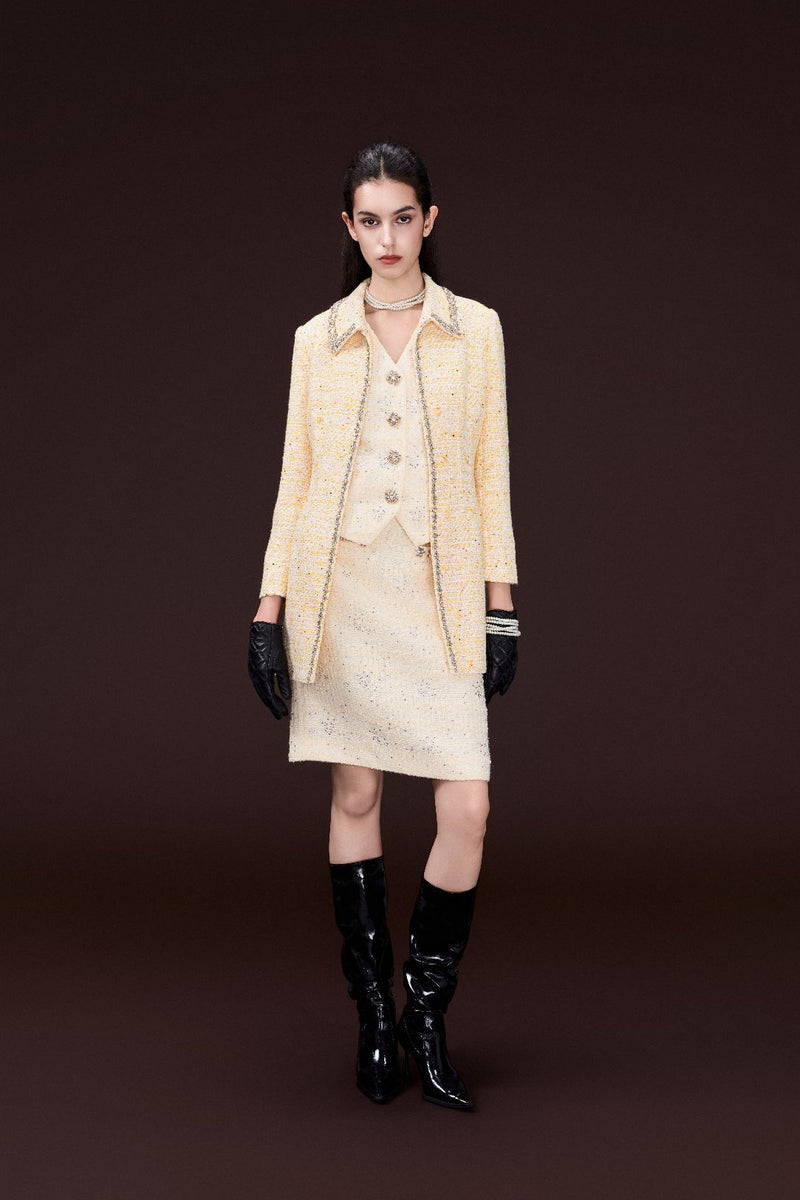 Crystal-detail Embellished Coat