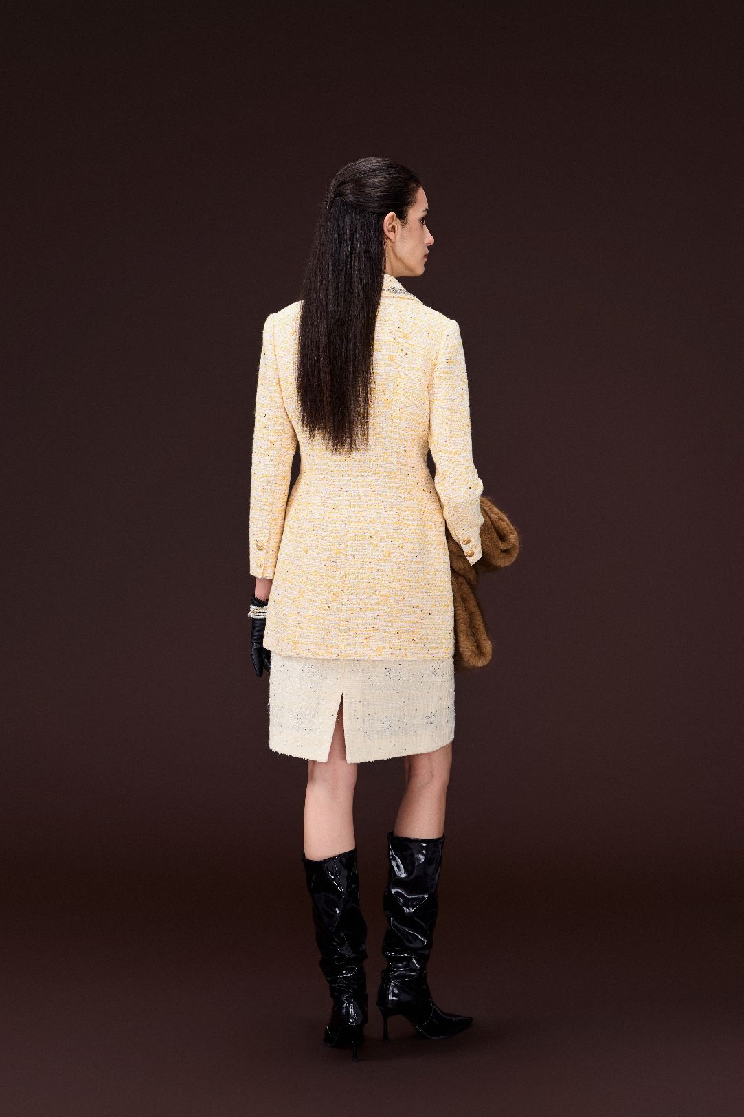 Crystal-detail Embellished Coat