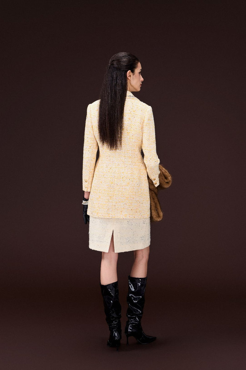 Crystal-detail Embellished Coat