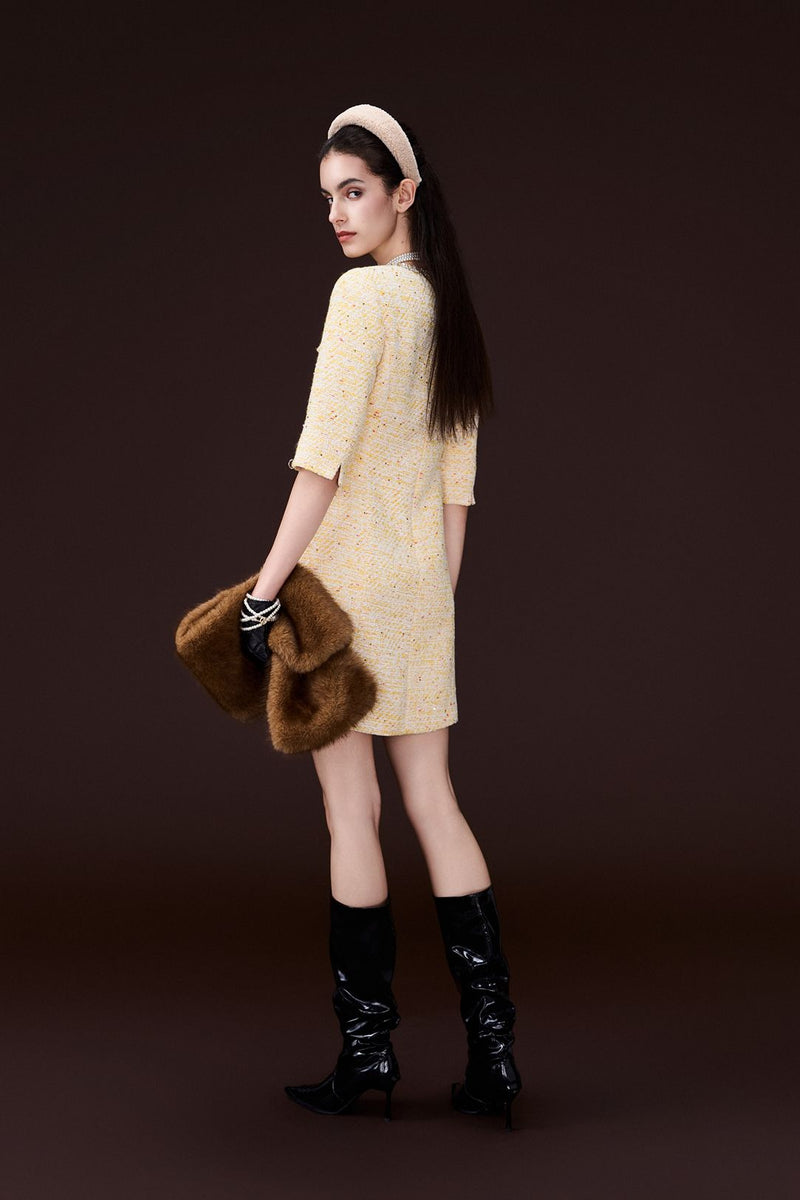 Crystal-detail Embellished Slim-fit Dress