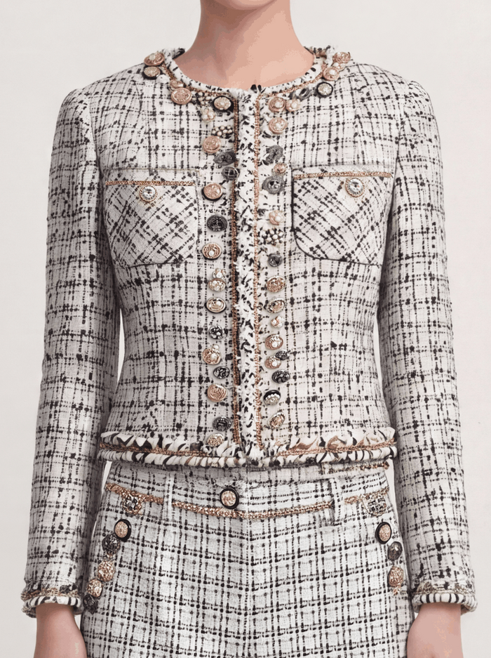 Château Check Tweed Jacket