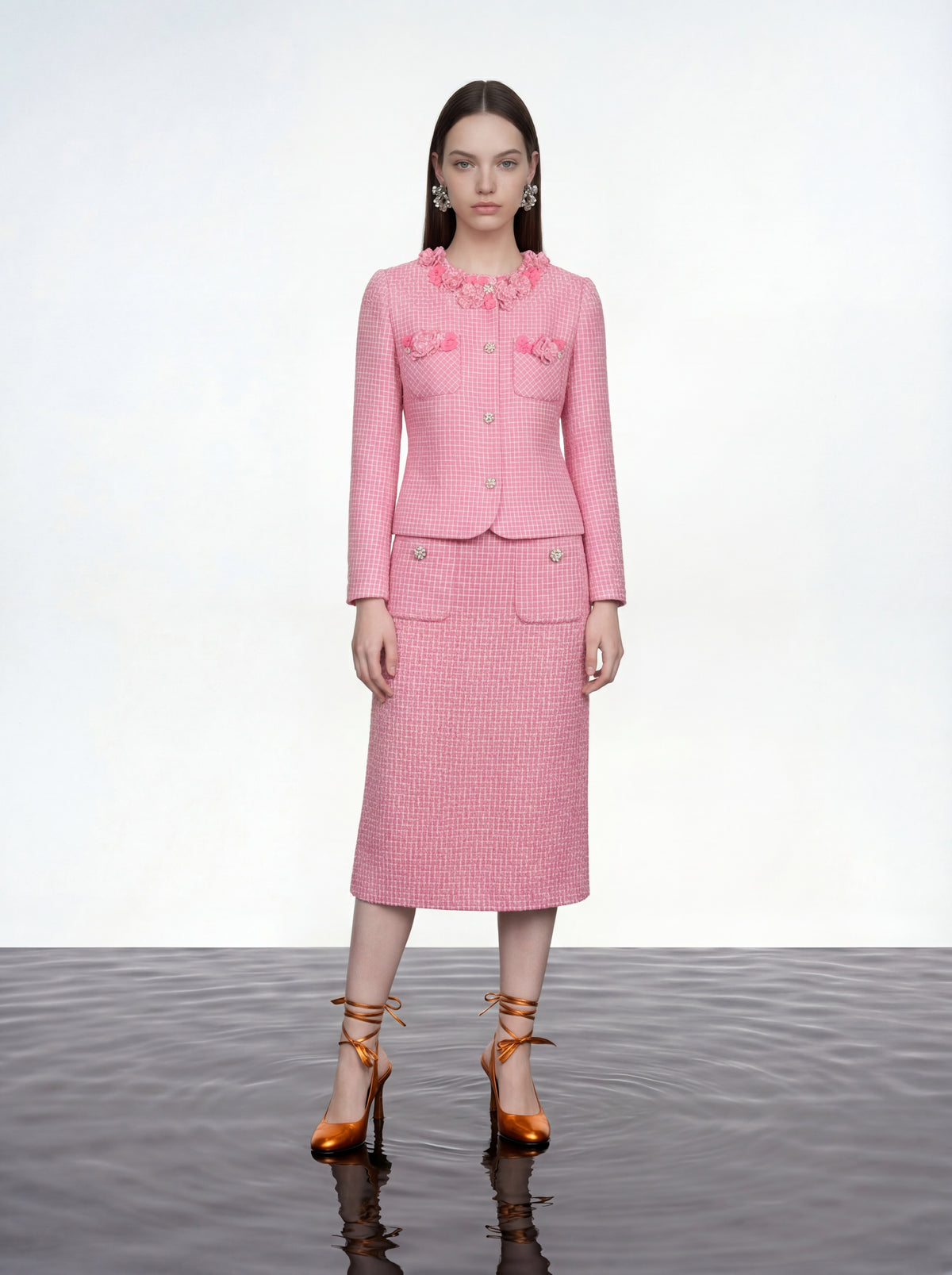 Cherry Blossom Tweed Jacket