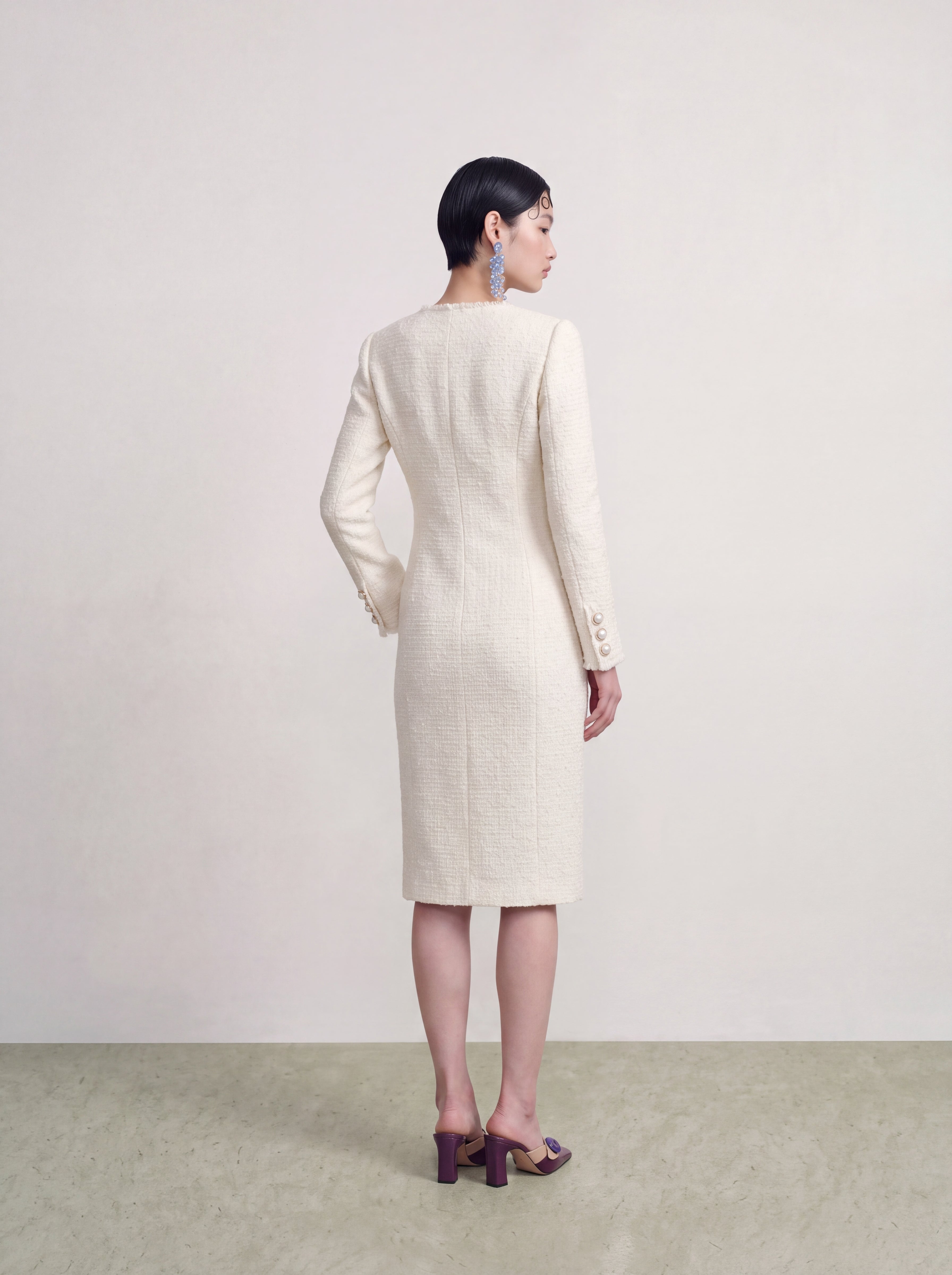 Crème Tweed Fleur Perle Jacket