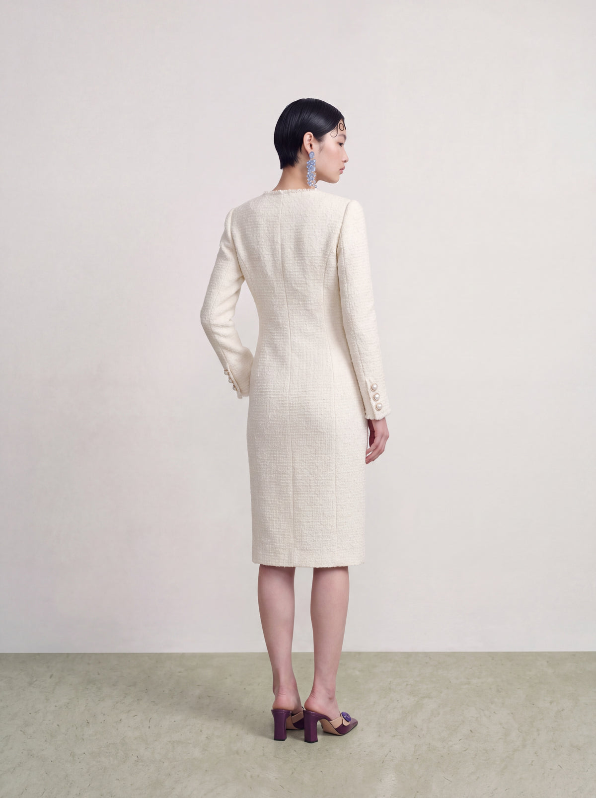 Crème Tweed Fleur Perle Jacket