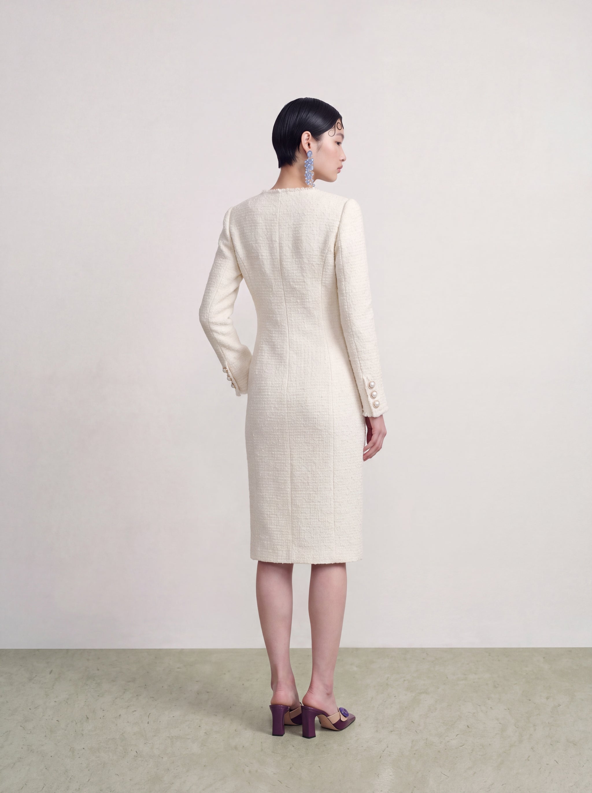 Crème Tweed Fleur Perle Jacket