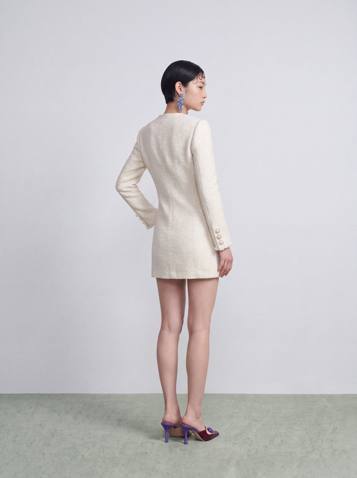 Crème Tweed Fleur Perle Jacket