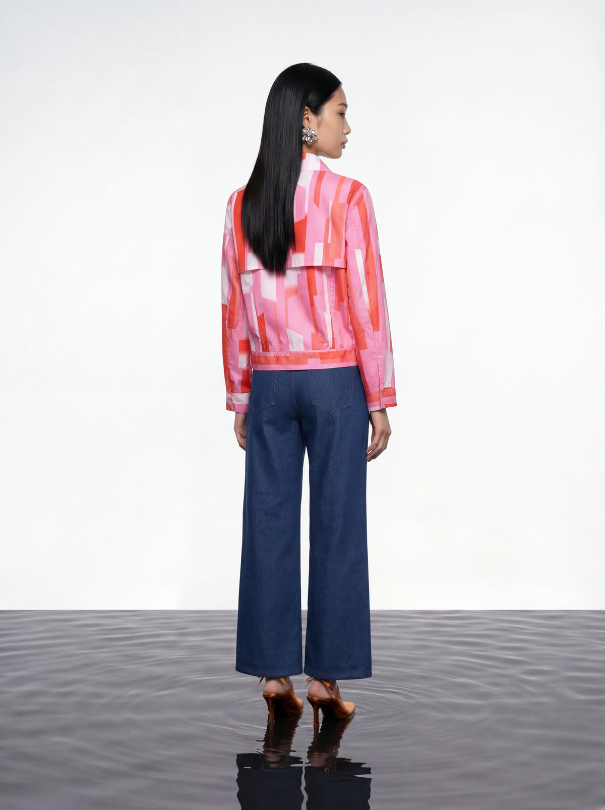 Prism Flow Geometric Jacket