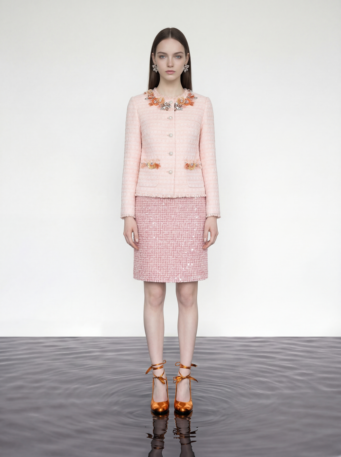 Camellia Grace Tweed Jacket