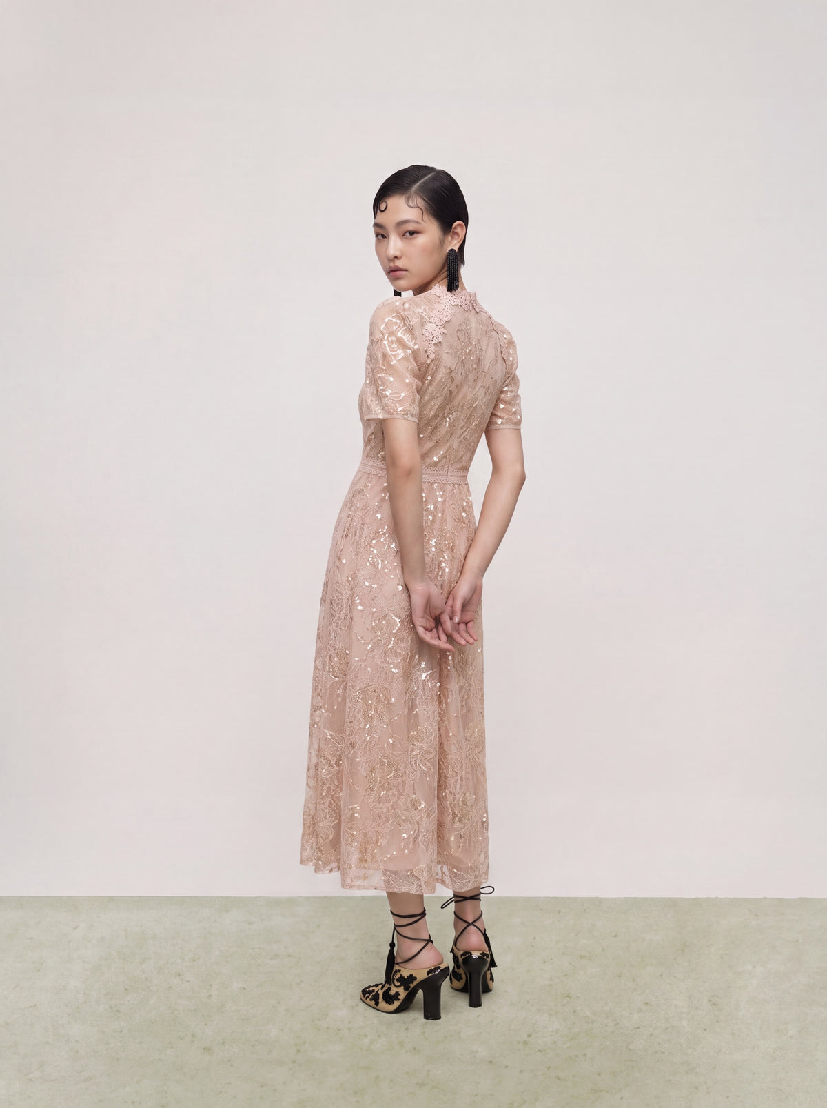 Blush Dentelle Étoilé Dress